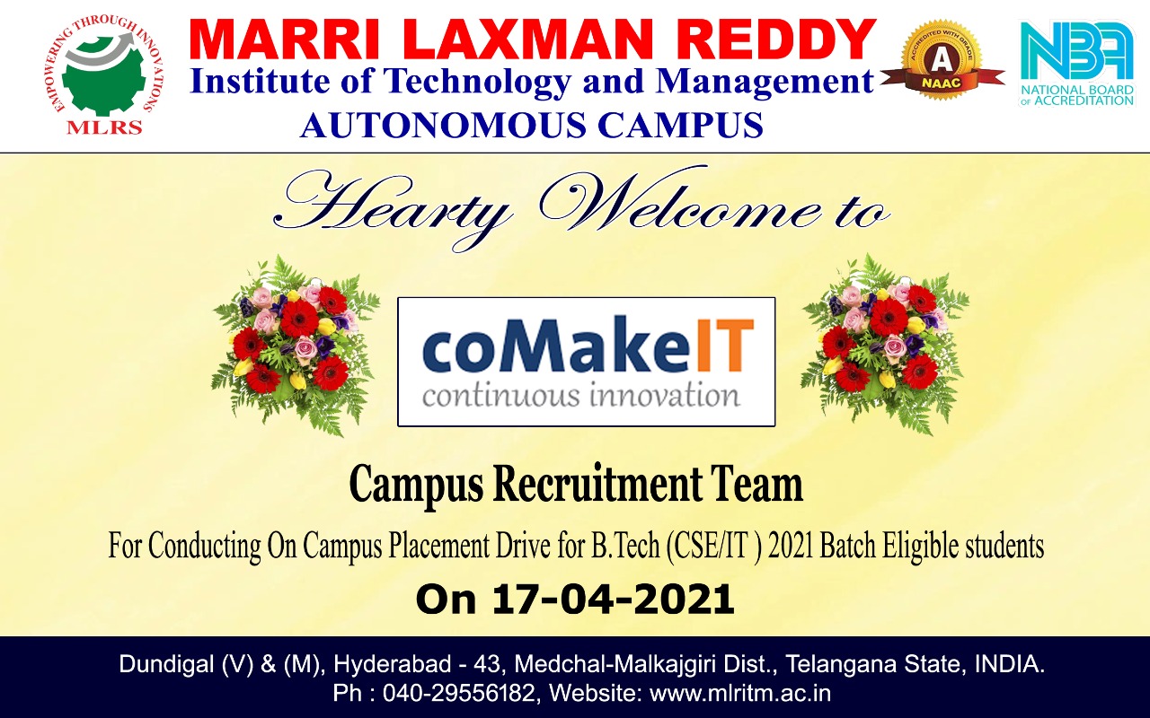 Marri Laxman Reddy Institute Of Technology And Managemnt (MLRITM ...